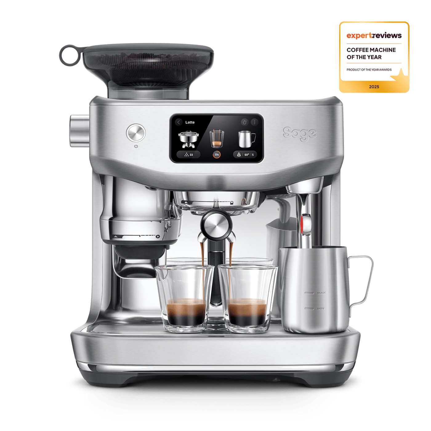 Breville Oracle Jet integrated grinder product photograph